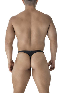 Xtremen Men's Underwear 91232 Microfiber Thongs Color Black thumbnail 3