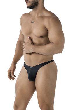 Xtremen Men's Underwear 91232 Microfiber Thongs Color Black thumbnail 4