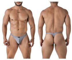 Xtremen Men's Underwear 91232 Microfiber Thongs Color Gray thumbnail 1