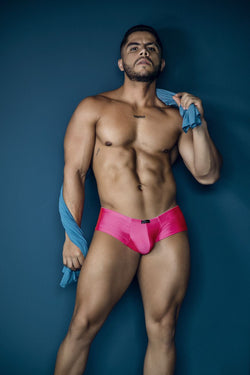 Xtremen Men's Underwear 91234 Microfiber Trunks Color Fuchsia thumbnail 2
