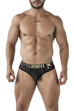 Xtremen Men's Underwear 91235 Microfiber Thongs Color Black thumbnail 2