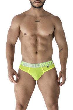 Xtremen Men's Underwear 91235 Microfiber Thongs Color Neon Green thumbnail 2