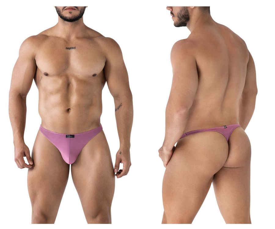 Xtremen Men's Underwear 91238 Microfiber Thongs Color Blackberry