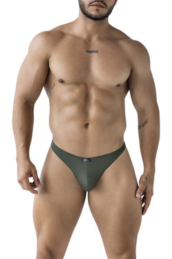 Xtremen Men's Underwear 91238 Microfiber Thongs Color Green thumbnail 2