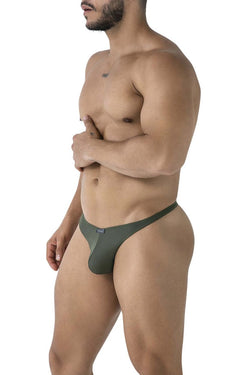 Xtremen Men's Underwear 91238 Microfiber Thongs Color Green thumbnail 4