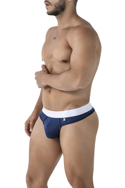 Xtremen Men's Underwear 91241 Microfiber Thongs Color Dark Blue thumbnail 4