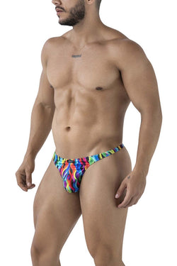 Xtremen Men's Underwear 91247 Printed Thongs Color Waves thumbnail 4