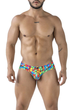 Xtremen Men's Underwear 91248 Printed Briefs Color Bubbles thumbnail 2