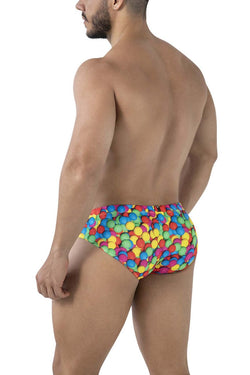 Xtremen Men's Underwear 91248 Printed Briefs Color Bubbles thumbnail 3