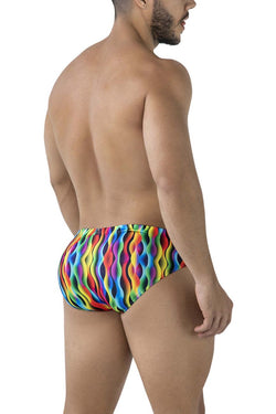 Xtremen Men's Underwear 91248 Printed Briefs Color Waves thumbnail 3