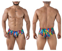 Xtremen Men's Underwear 91249 Printed Trunks Color Waves thumbnail 1