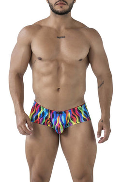 Xtremen Men's Underwear 91249 Printed Trunks Color Waves thumbnail 2