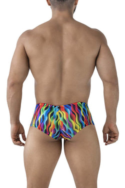 Xtremen Men's Underwear 91249 Printed Trunks Color Waves thumbnail 3