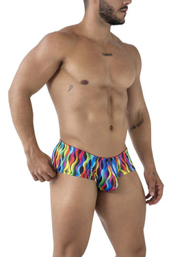 Xtremen Men's Underwear 91249 Printed Trunks Color Waves thumbnail 4