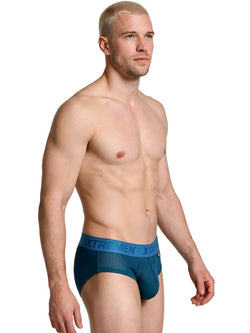 Xtremen 91250 Microfiber Mesh Briefs Color Petrol thumbnail 4