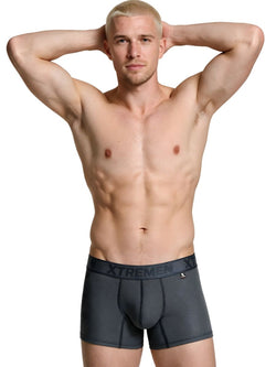 Xtremen 91251 Microfiber Mesh Boxer Briefs Color Gray thumbnail 2