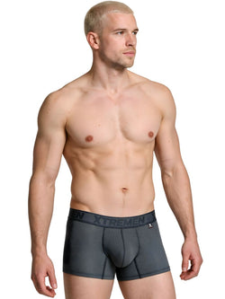 Xtremen 91251 Microfiber Mesh Boxer Briefs Color Gray thumbnail 4