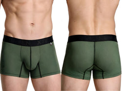 Xtremen 91251 Microfiber Mesh Boxer Briefs Color Military Green thumbnail 1