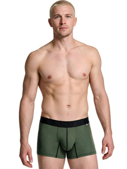 Xtremen 91251 Microfiber Mesh Boxer Briefs Color Military Green thumbnail 2