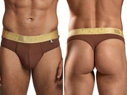 Xtremen Men's Underwear 91253 Microfiber Thongs Sleek and Supportive Color Chocolate thumbnail 1