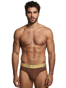 Xtremen Men's Underwear 91253 Microfiber Thongs Sleek and Supportive Color Chocolate thumbnail 2