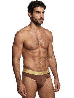 Xtremen Men's Underwear 91253 Microfiber Thongs Sleek and Supportive Color Chocolate thumbnail 4