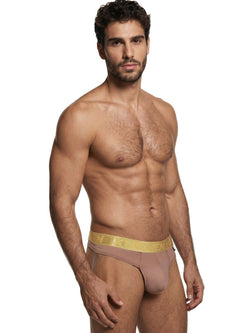 Xtremen Men's Underwear 91253 Microfiber Thongs Sleek and Supportive Color Khaki thumbnail 4