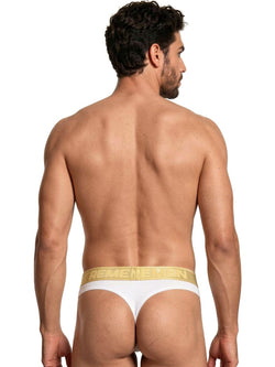 Xtremen Men's Underwear 91253 Microfiber Thongs Sleek and Supportive Color White thumbnail 3