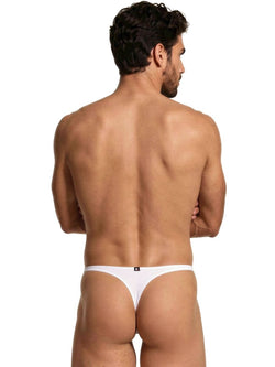 Xtremen Men's Underwear 91254 Sleek Microfiber Thongs Color White thumbnail 3