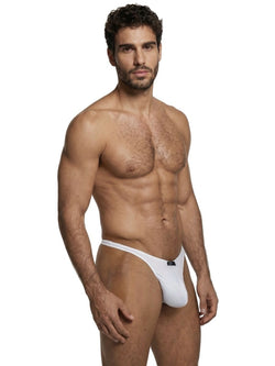 Xtremen Men's Underwear 91254 Sleek Microfiber Thongs Color White thumbnail 4
