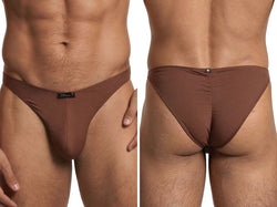 Xtremen 91255 Men's Underwear Sleek Microfiber Bikini Color Chocolate thumbnail 1