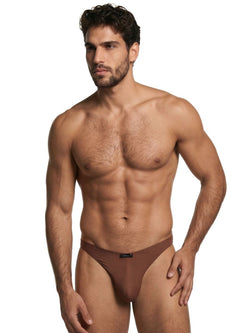 Xtremen 91255 Men's Underwear Sleek Microfiber Bikini Color Chocolate thumbnail 2