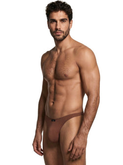 Xtremen 91255 Men's Underwear Sleek Microfiber Bikini Color Chocolate thumbnail 4