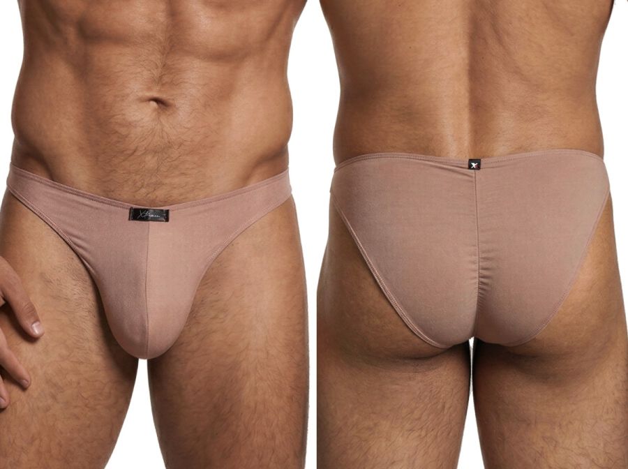 Xtremen 91255 Men's Underwear Sleek Microfiber Bikini Color Khaki