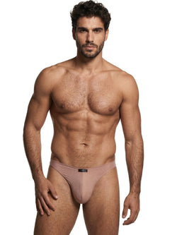 Xtremen 91255 Men's Underwear Sleek Microfiber Bikini Color Khaki thumbnail 2