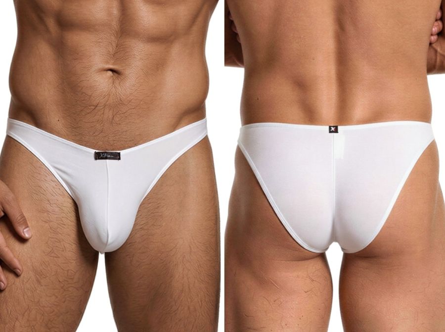 Xtremen 91255 Men's Underwear Sleek Microfiber Bikini Color White