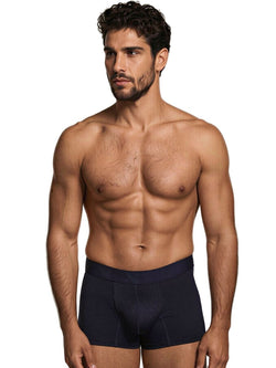 Xtremen 91256 Men's Underwear Sleek Microfiber Boxer Briefs Color Dark Blue thumbnail 2