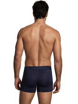 Xtremen 91256 Men's Underwear Sleek Microfiber Boxer Briefs Color Dark Blue thumbnail 3