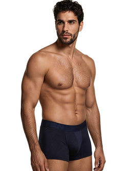 Xtremen 91256 Men's Underwear Sleek Microfiber Boxer Briefs Color Dark Blue thumbnail 4
