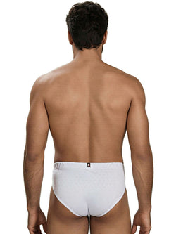 Xtremen 91258 Men's Underwear Sleek Microfiber Briefs Color White thumbnail 3