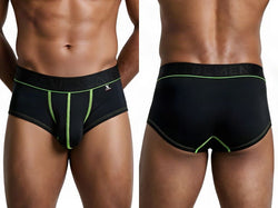 Xtremen 91259 Men's Underwear Sleek Microfiber Trunks Color Black thumbnail 1