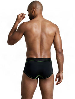 Xtremen 91259 Men's Underwear Sleek Microfiber Trunks Color Black thumbnail 3