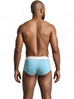 Xtremen 91259 Men's Underwear Sleek Microfiber Trunks Color Light Blue thumbnail 3