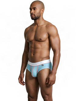 Xtremen 91259 Men's Underwear Sleek Microfiber Trunks Color Light Blue thumbnail 4