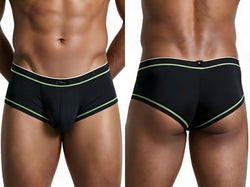 Xtremen 91260 Men's Underwear Modern Athletic Microfiber Briefs Color Black thumbnail 1