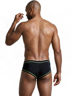 Xtremen 91260 Men's Underwear Modern Athletic Microfiber Briefs Color Black thumbnail 3