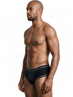 Xtremen 91260 Men's Underwear Modern Athletic Microfiber Briefs Color Black thumbnail 4