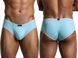 Xtremen 91260 Men's Underwear Modern Athletic Microfiber Briefs Color Light Blue thumbnail 1
