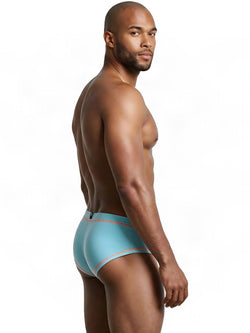 Xtremen 91260 Men's Underwear Modern Athletic Microfiber Briefs Color Light Blue thumbnail 4