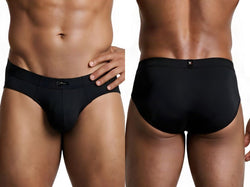 Xtremen 91261 Men's Underwear Microfiber Sleek Fit Briefs Color Black thumbnail 1